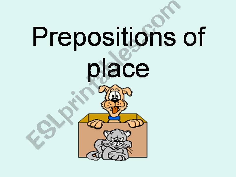 Prepositions of place powerpoint