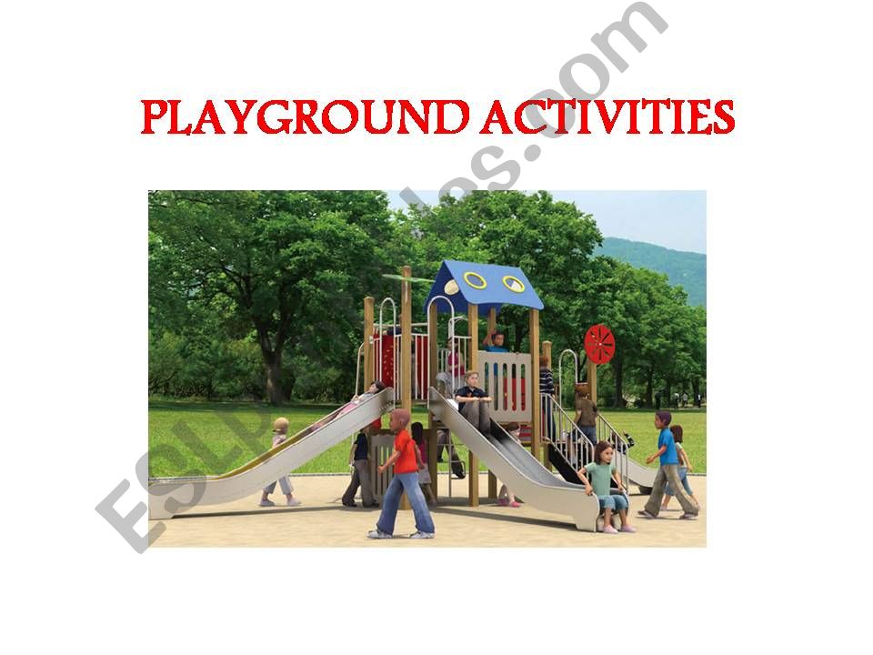 playground activities powerpoint