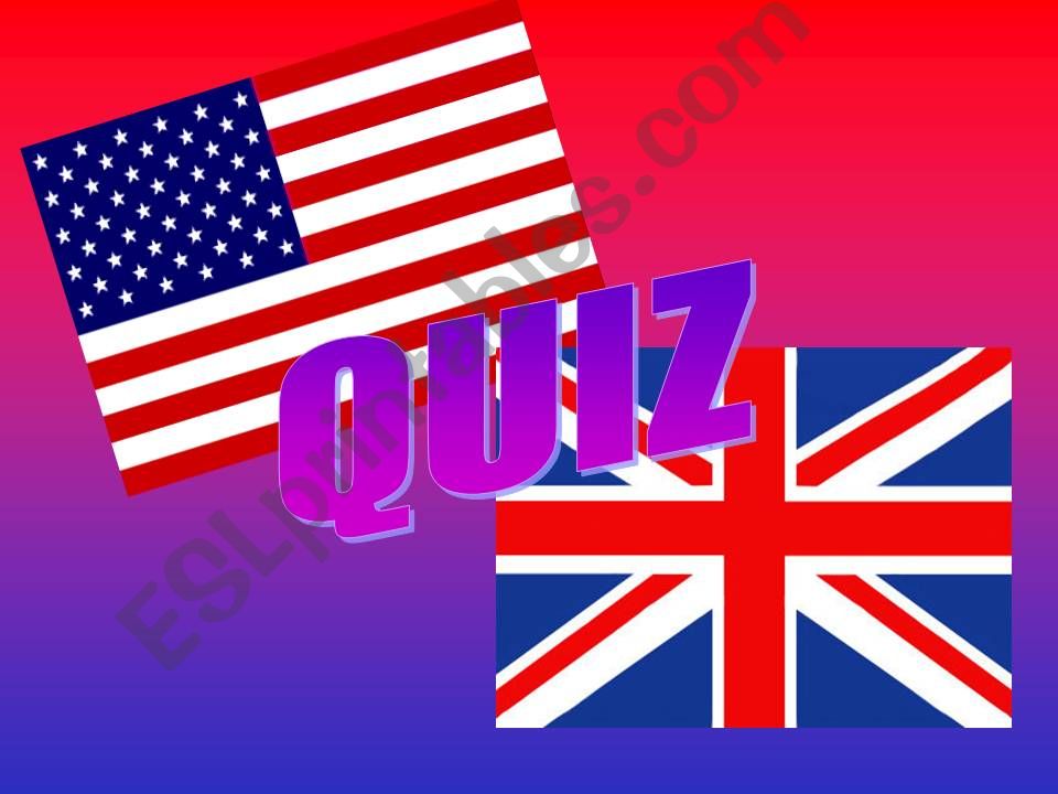 Quiz British x American - Vocabulary
