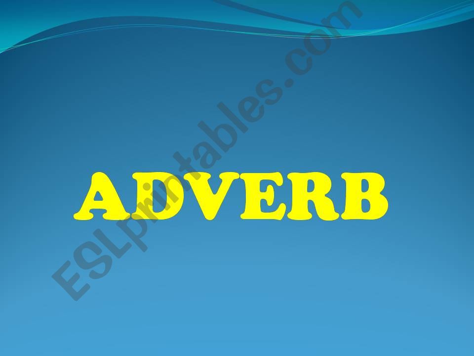 ADVERBS powerpoint