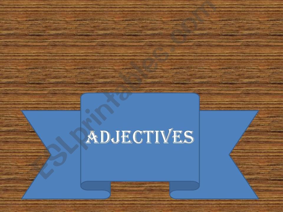 adjectives powerpoint