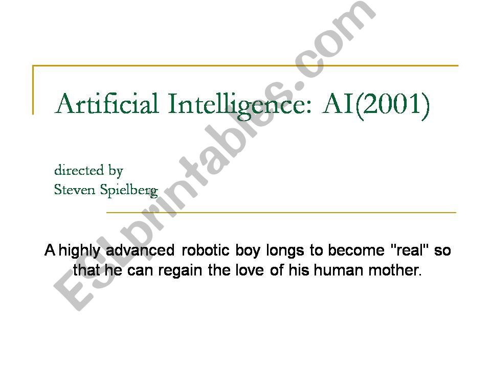 Artificial Intelligence powerpoint