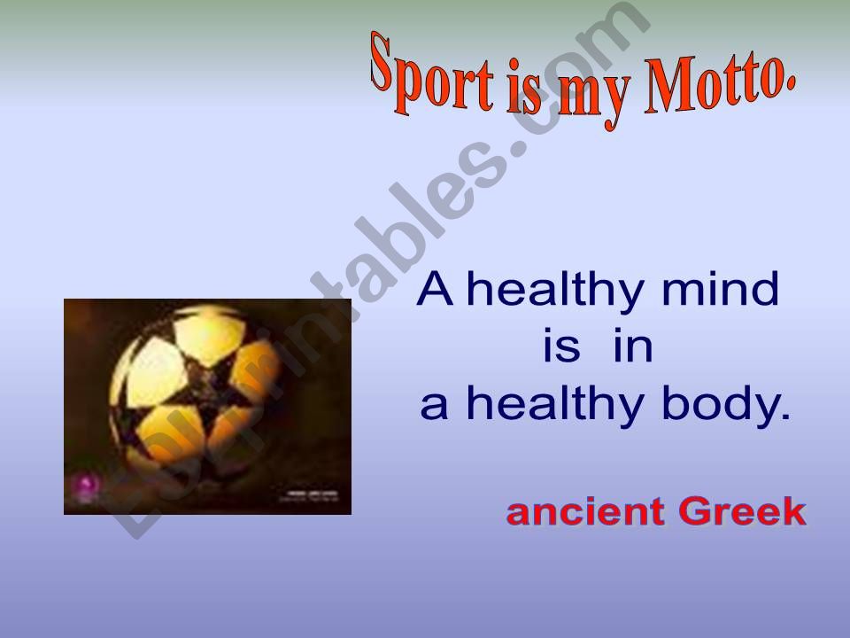 Sport powerpoint