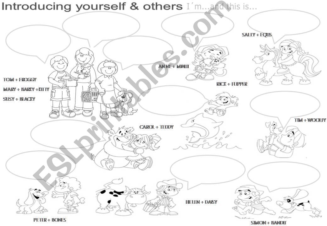 Introducing yourself and others