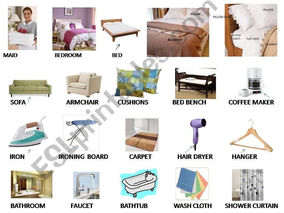 Housekeeping Pictionary powerpoint