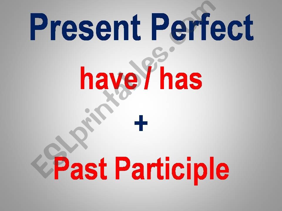 Present Perfect powerpoint