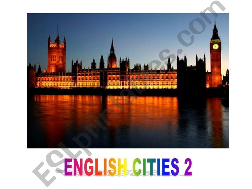 ENGLISH CITIES 2 powerpoint