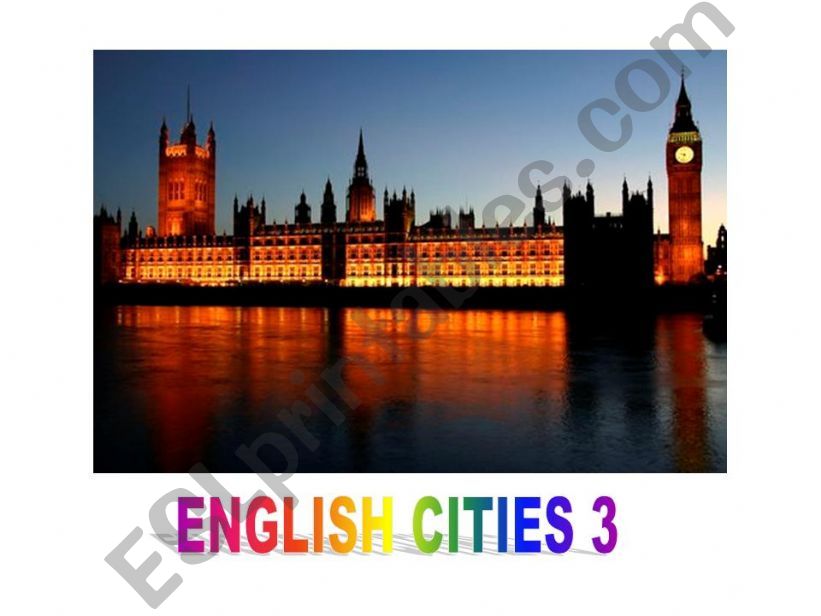 ENGLISH CITIES 3 powerpoint