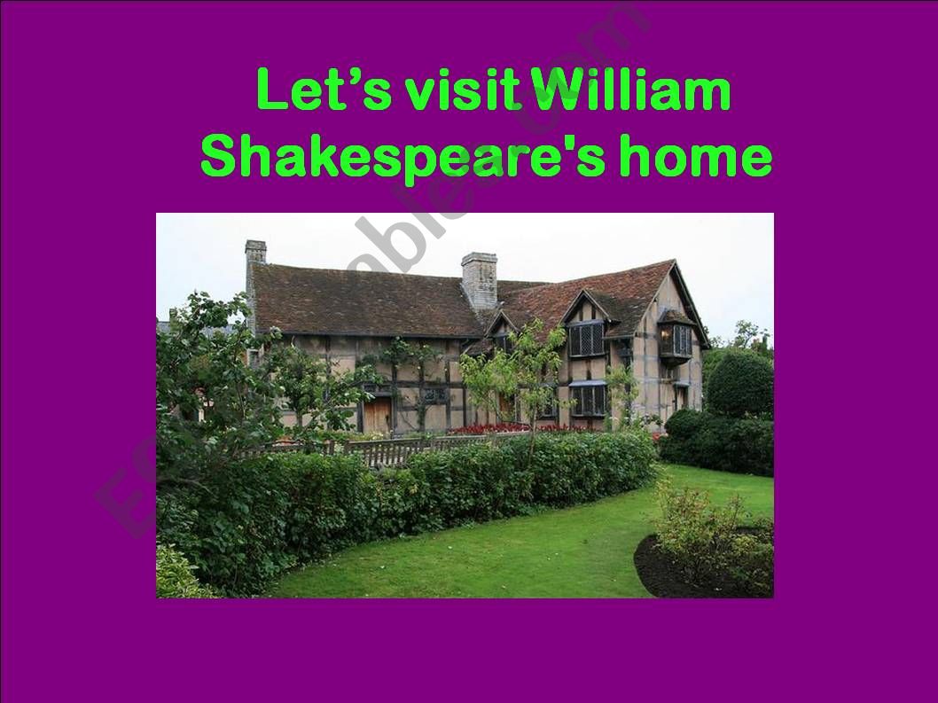 A visit in Shakespeares house