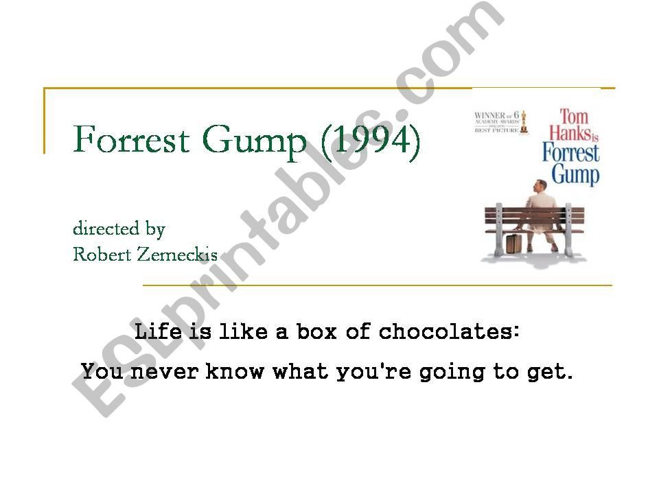 Forrest Gump  powerpoint