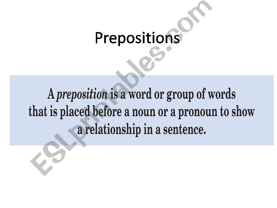 Prepositions powerpoint