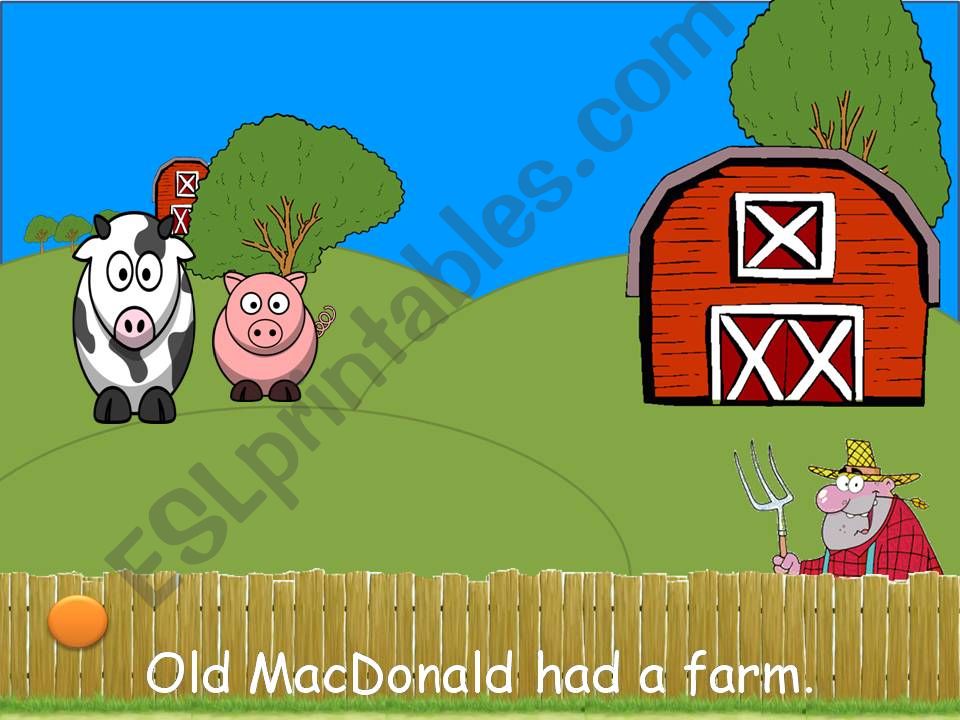 Song animation - Old MacDonald - Part 2/3