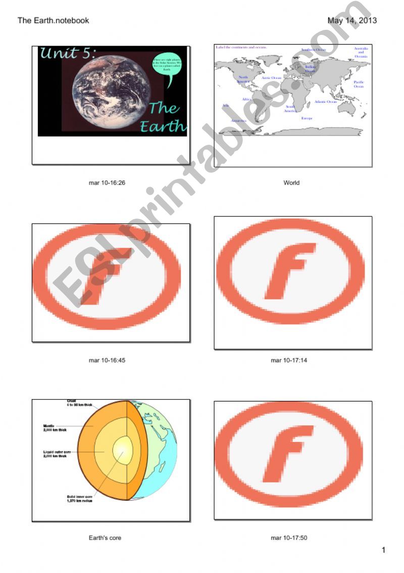 The Earth powerpoint
