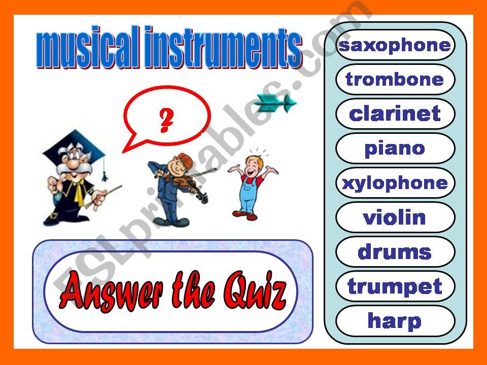 Musical instruments powerpoint