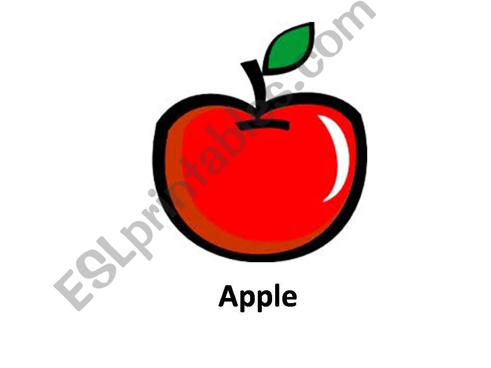 Fruit Flashcards - Part 1 (See:  Fruit Colouring Sheet - Part 2)