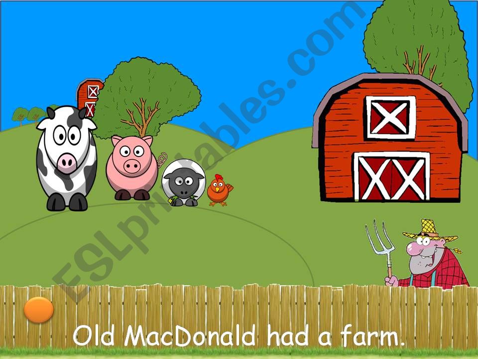 Song animation - Old MacDonald - Part 3/3