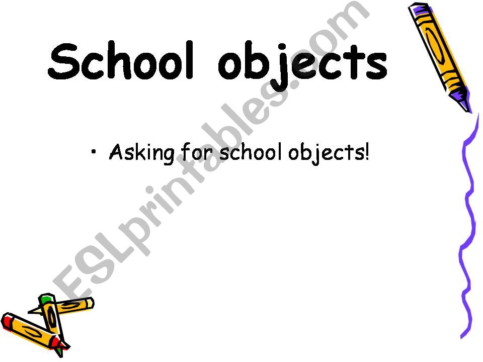Can you lend me (school objects)