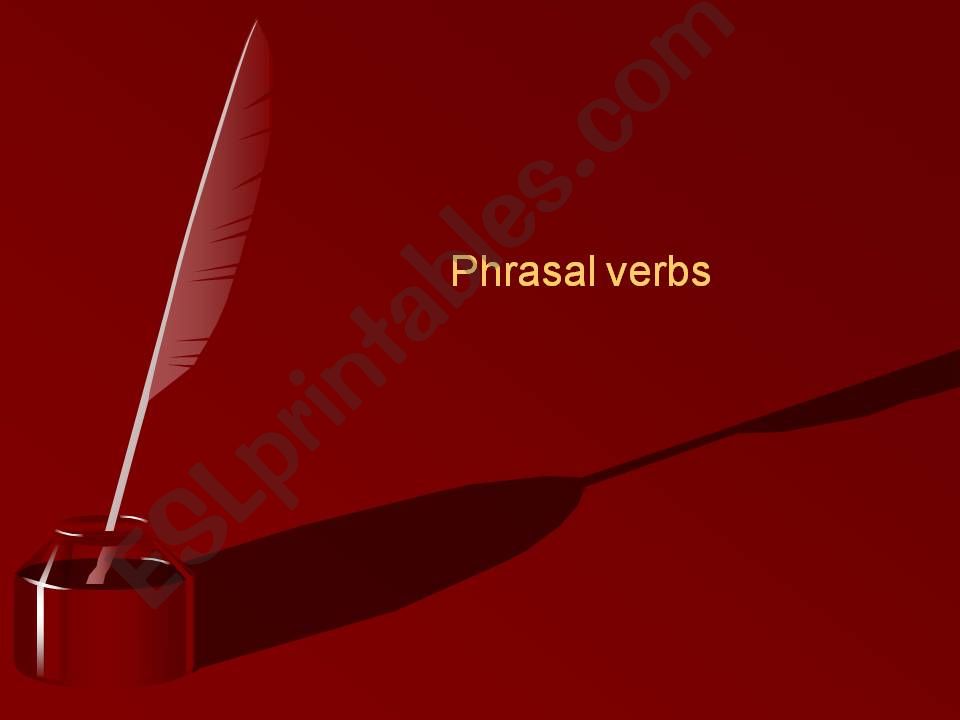 phrasal verbs powerpoint