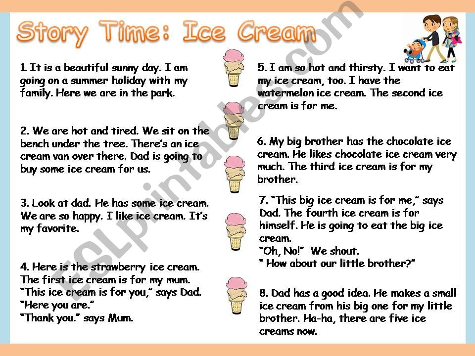 reading time: ice cream powerpoint