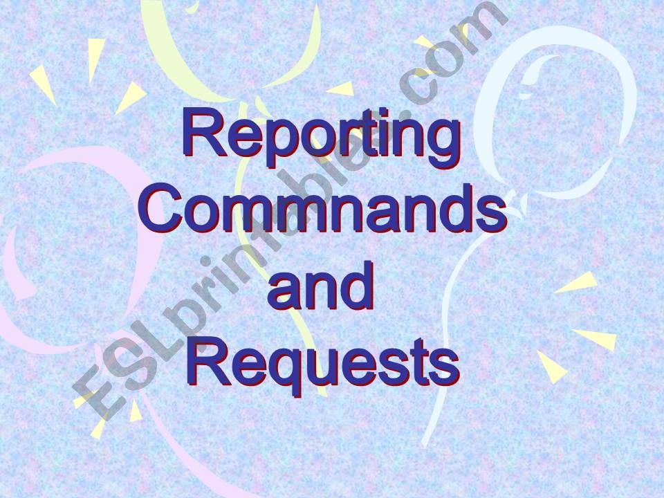 REPORTING COMMANDS powerpoint