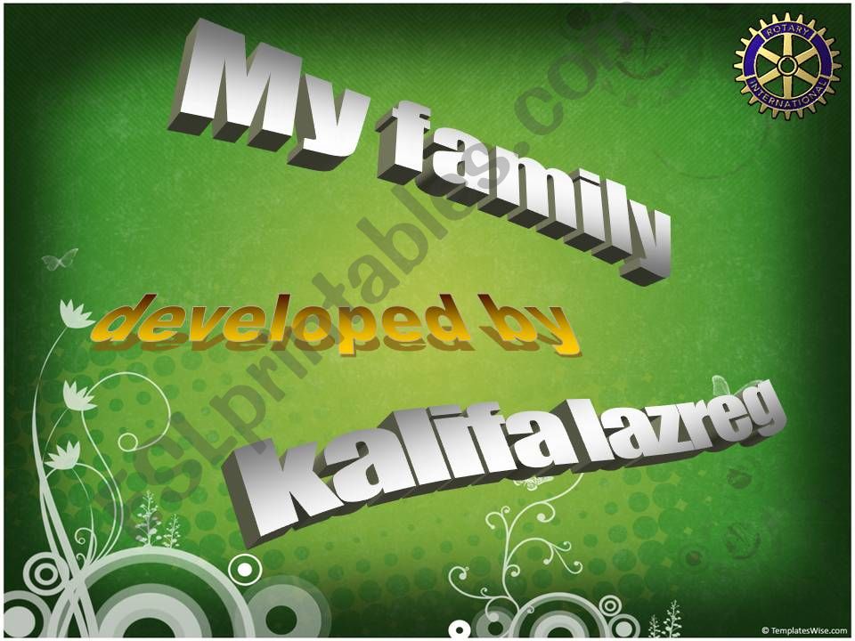 FAMILY TREE powerpoint