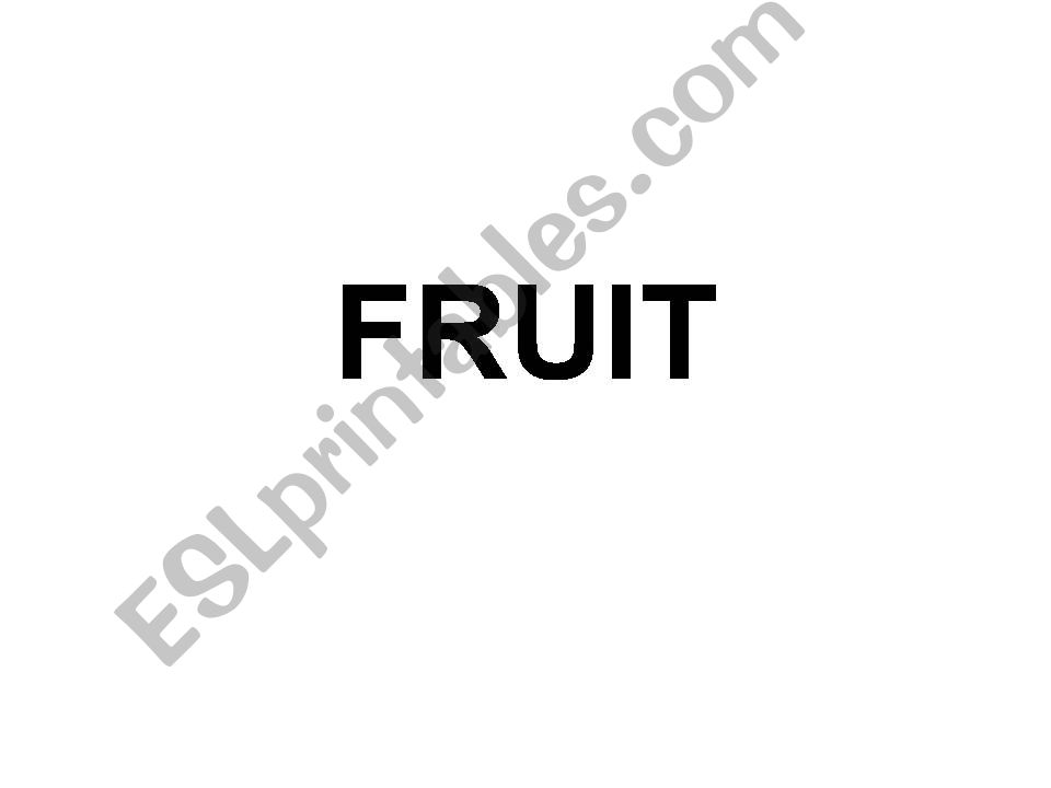 Fruit powerpoint