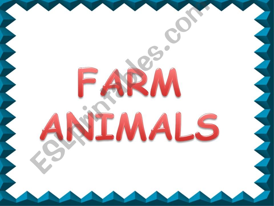 Farm animals powerpoint