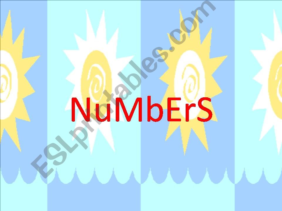 Numbers powerpoint