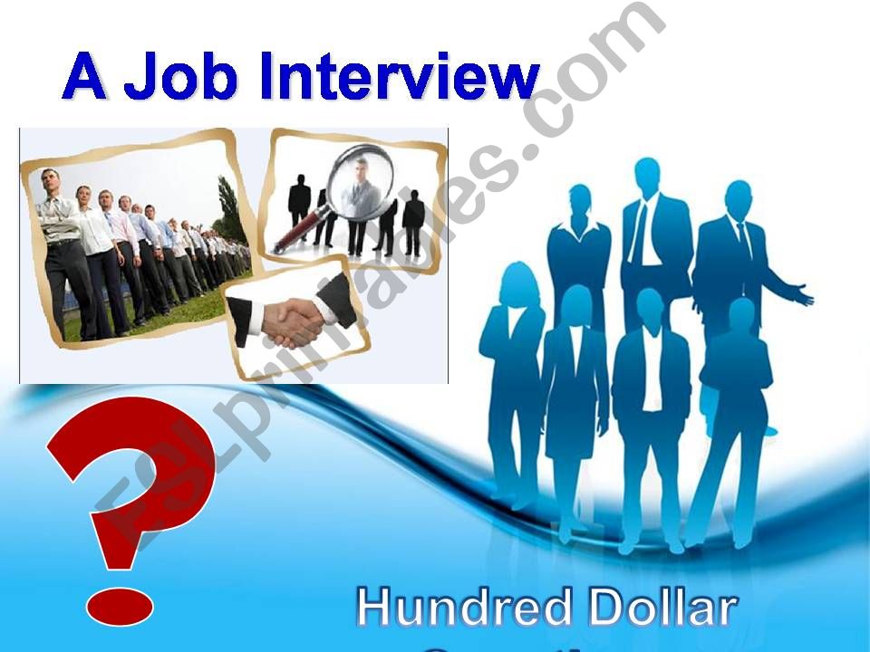 A Job Interview powerpoint