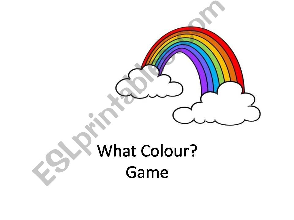 What Colour Game powerpoint