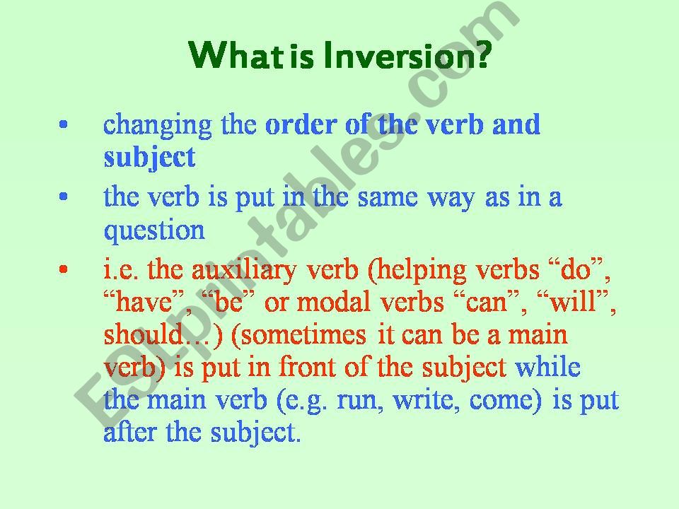 Inversion powerpoint