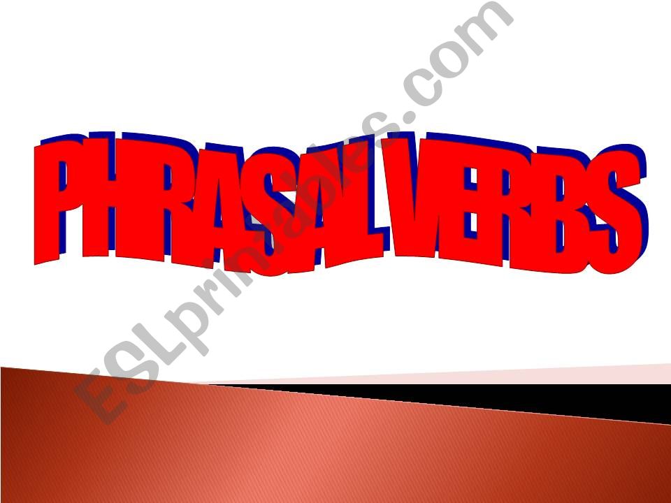 Phrasal Verbs Game powerpoint