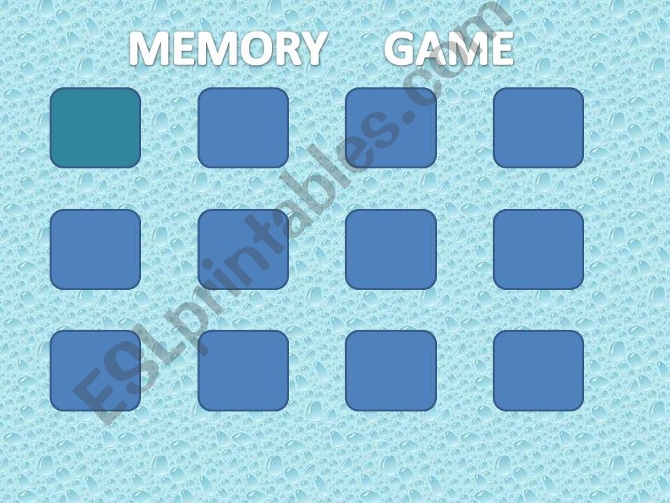 Memory game - food powerpoint