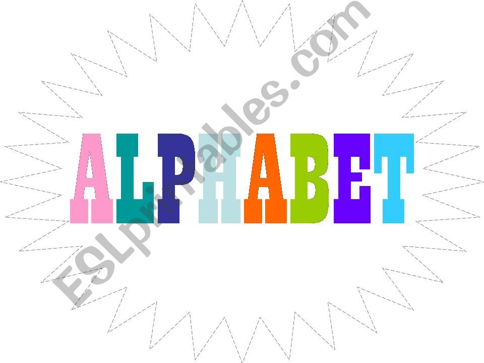 Alphabet Letters with Pics powerpoint