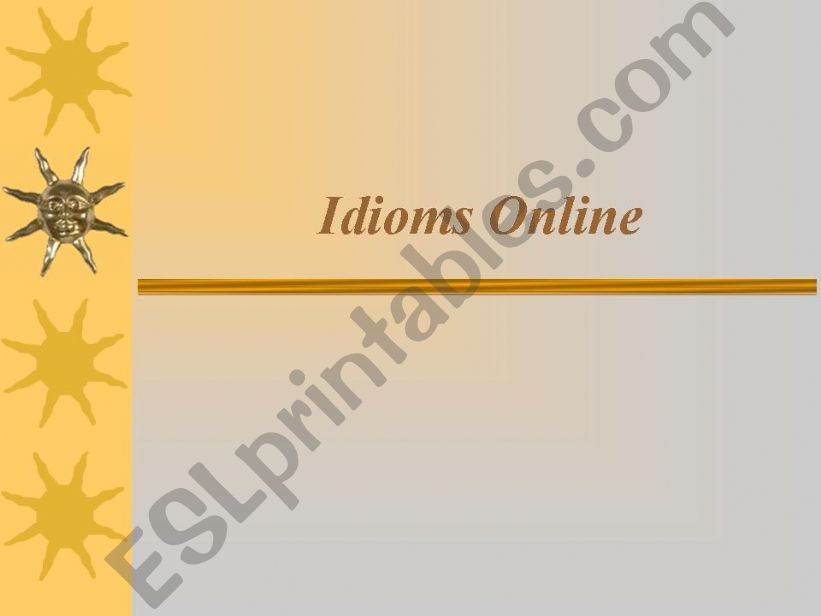 Idioms powerpoint