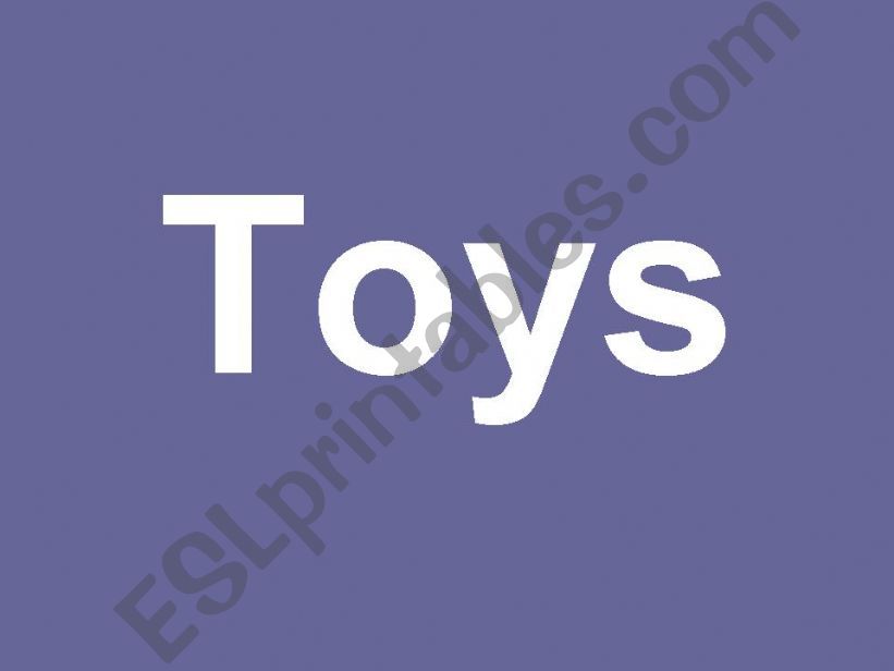 Toys powerpoint