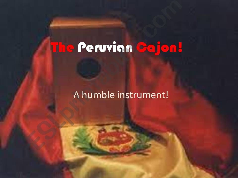 the cajon peruano  powerpoint