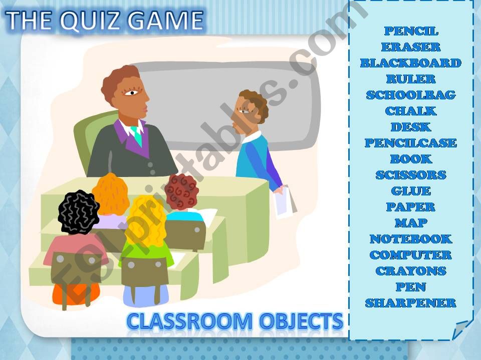 classroom pictionary powerpoint