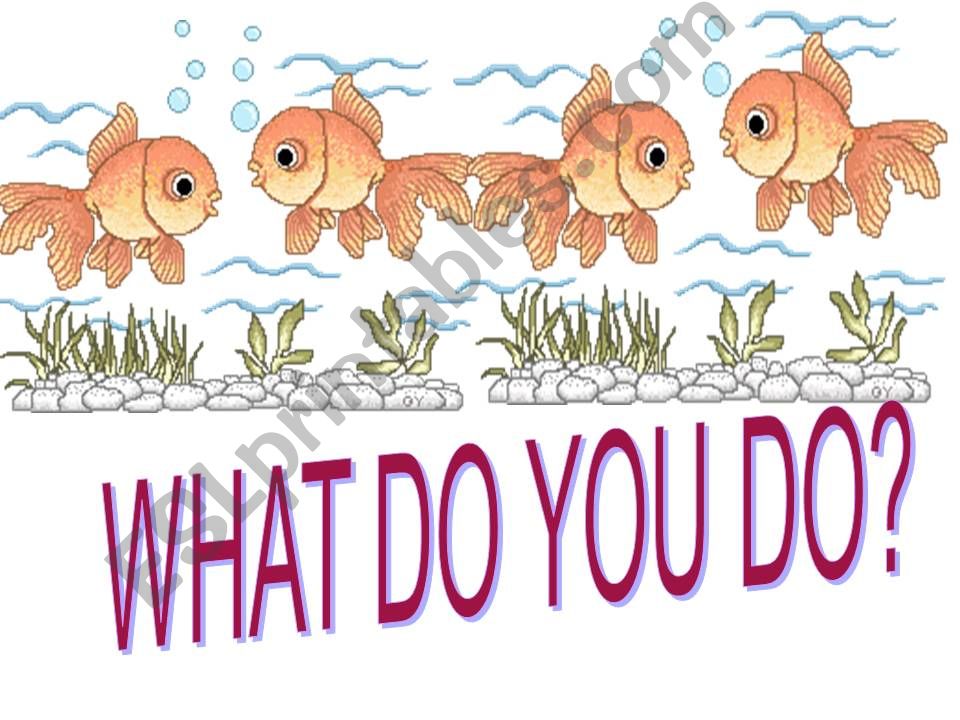 WHAT DO YOU DO? powerpoint