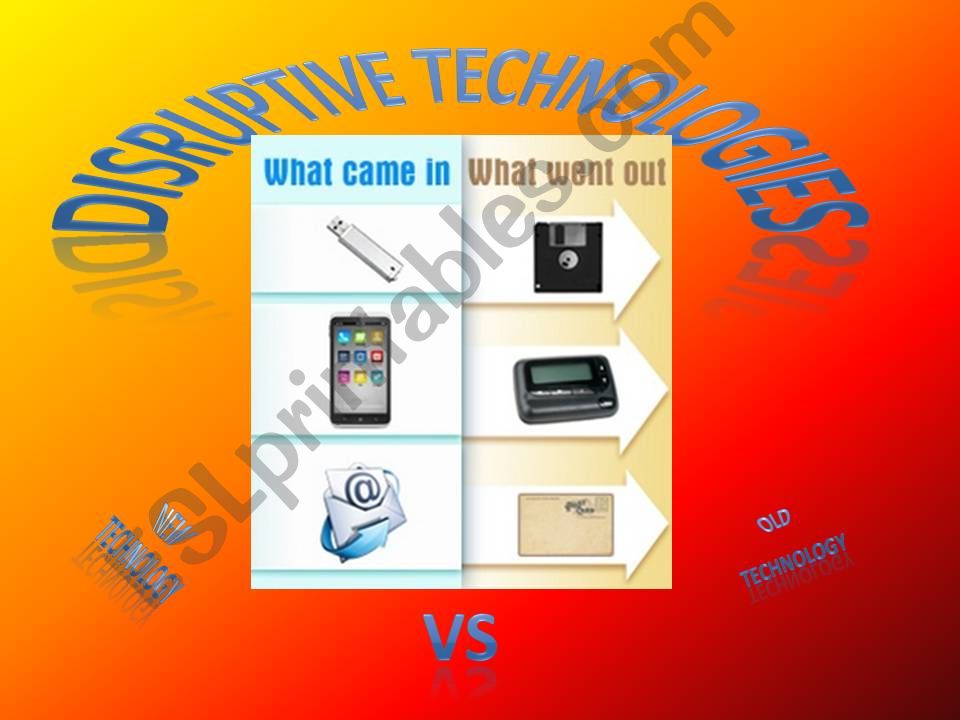 Disruptive technologies powerpoint