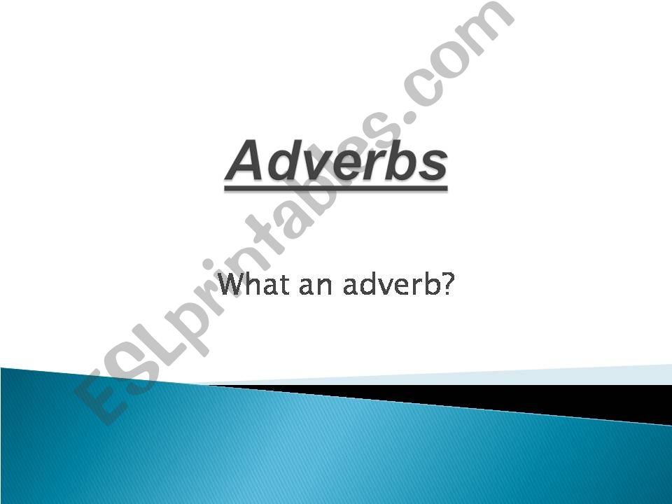 Adverbs powerpoint