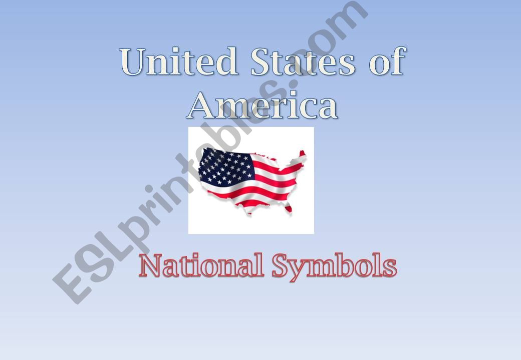 USA NATIONAL SYMBOLS  powerpoint