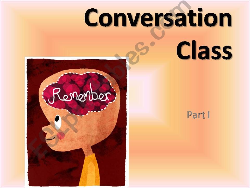 Esl English Powerpoints Conversation Class