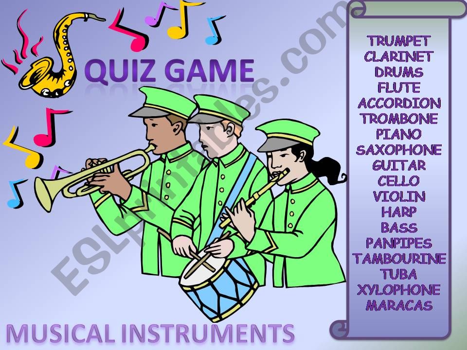 musical instruments powerpoint