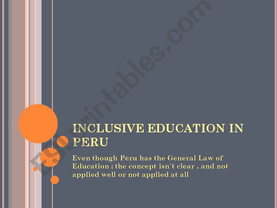 inclusive education in peru powerpoint