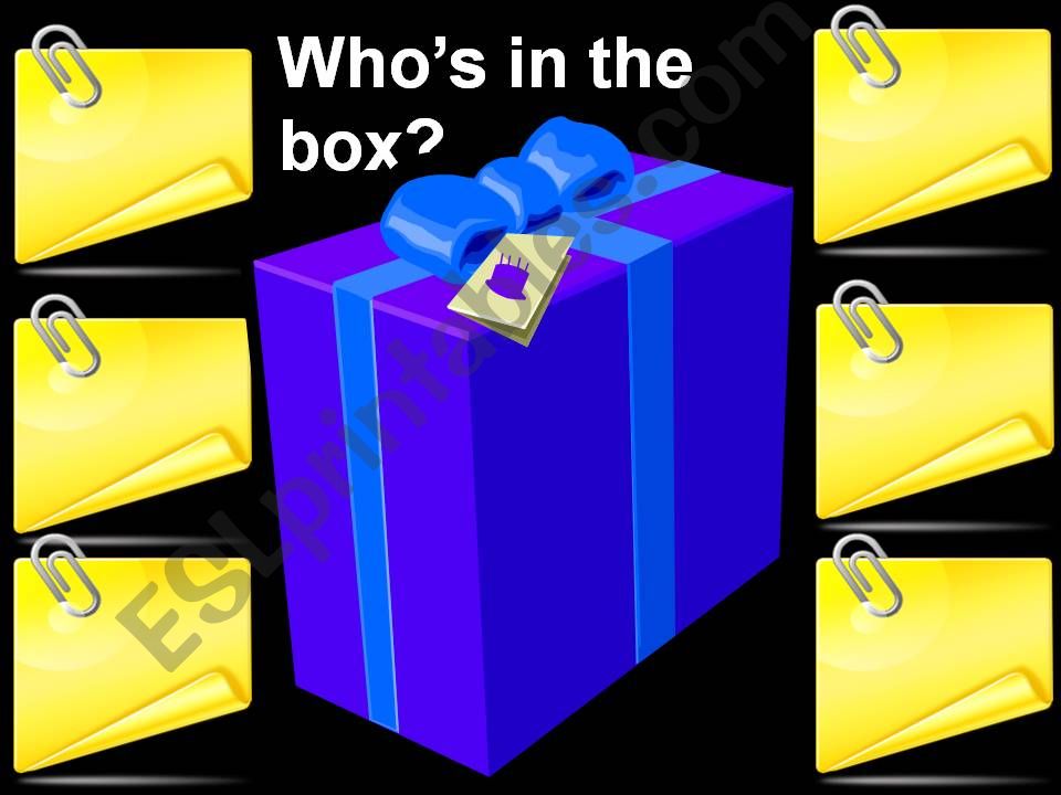 Guess who is in the box powerpoint