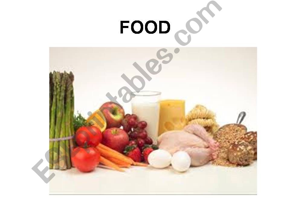 Food flashcards powerpoint