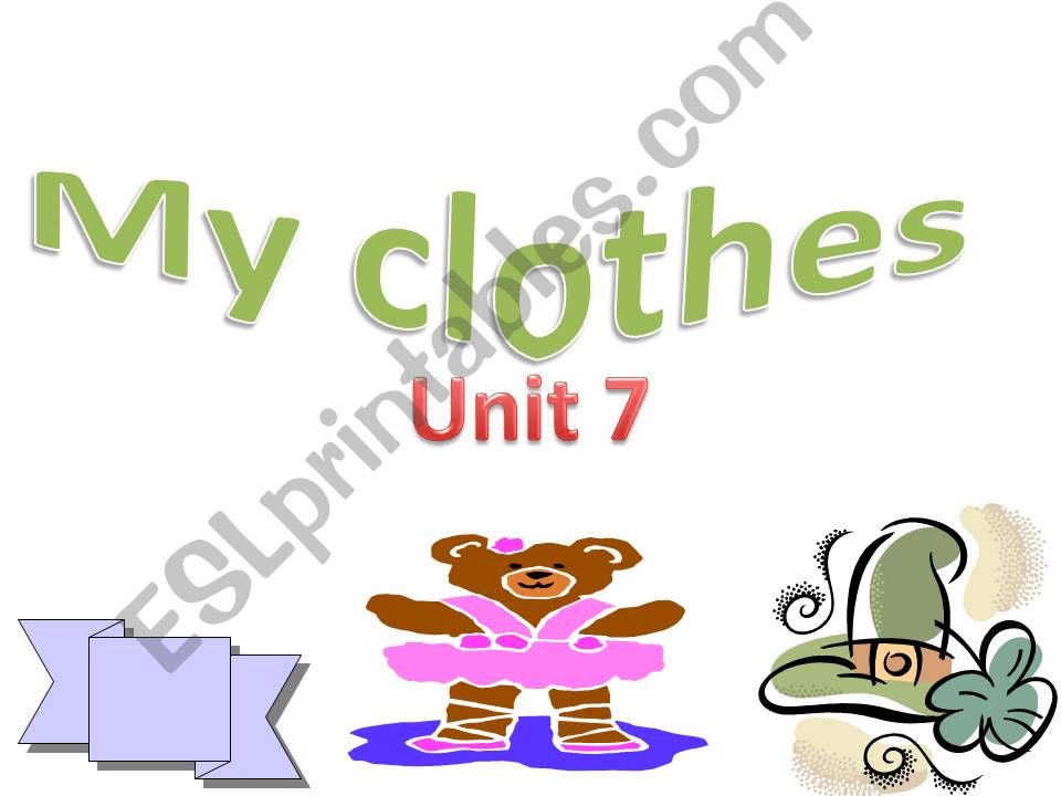 MY CLOTHES powerpoint