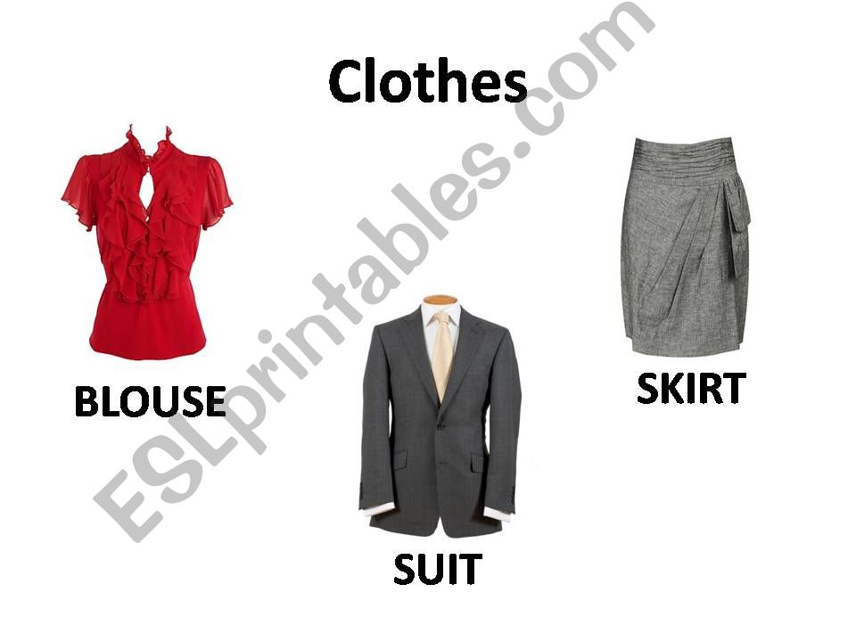 Clothes  powerpoint