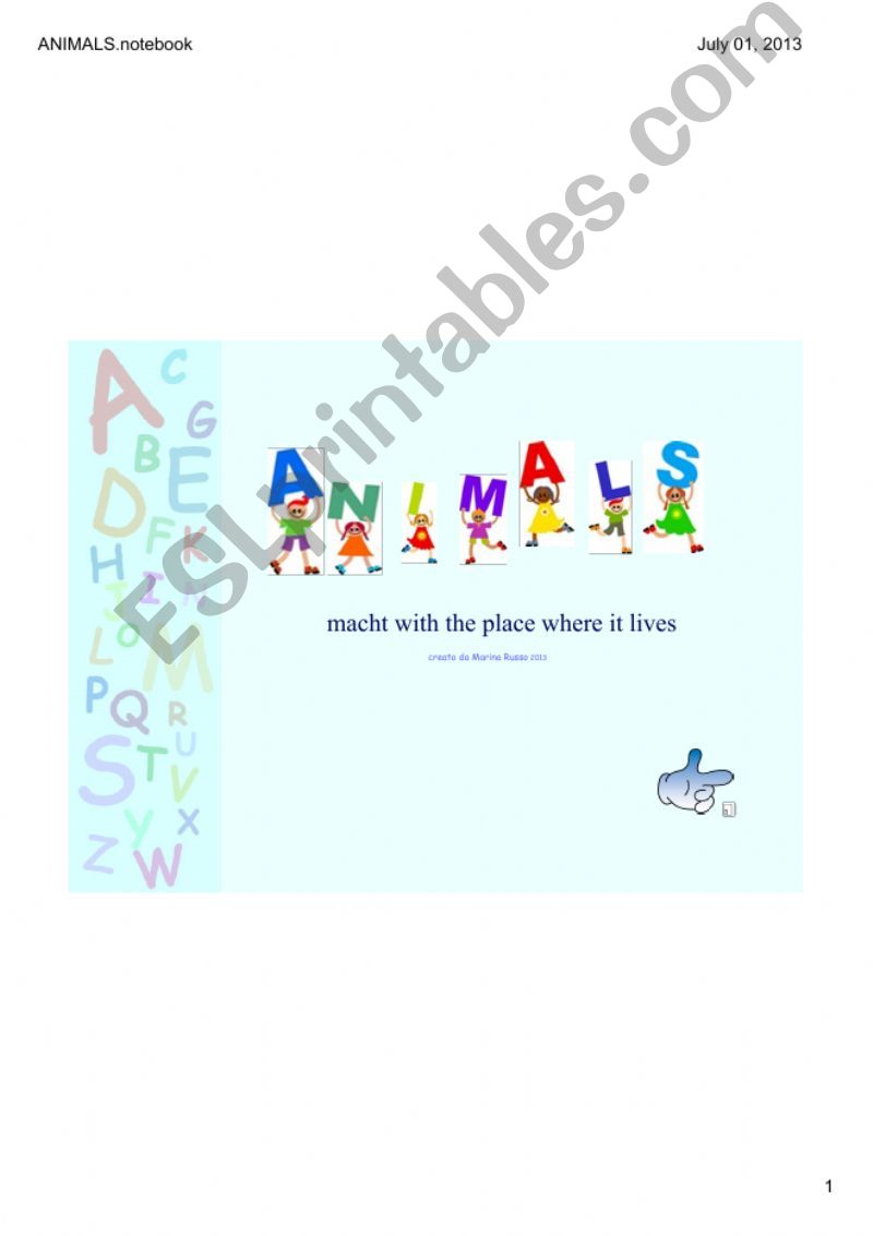 ANIMALS powerpoint